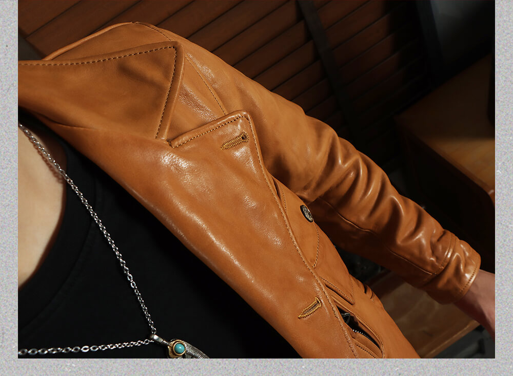Men's Rider Leather Jacket-Libertas