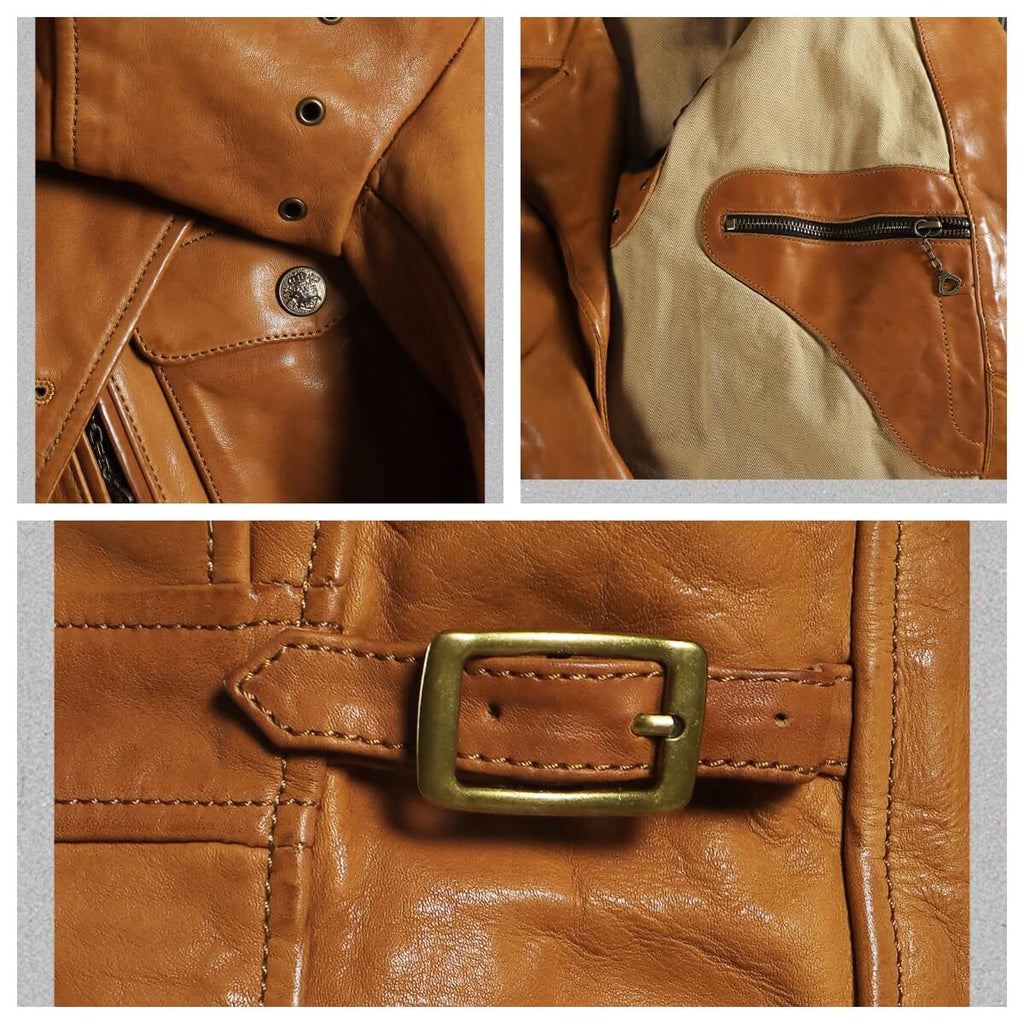 Men's Rider Leather Jacket-Libertas