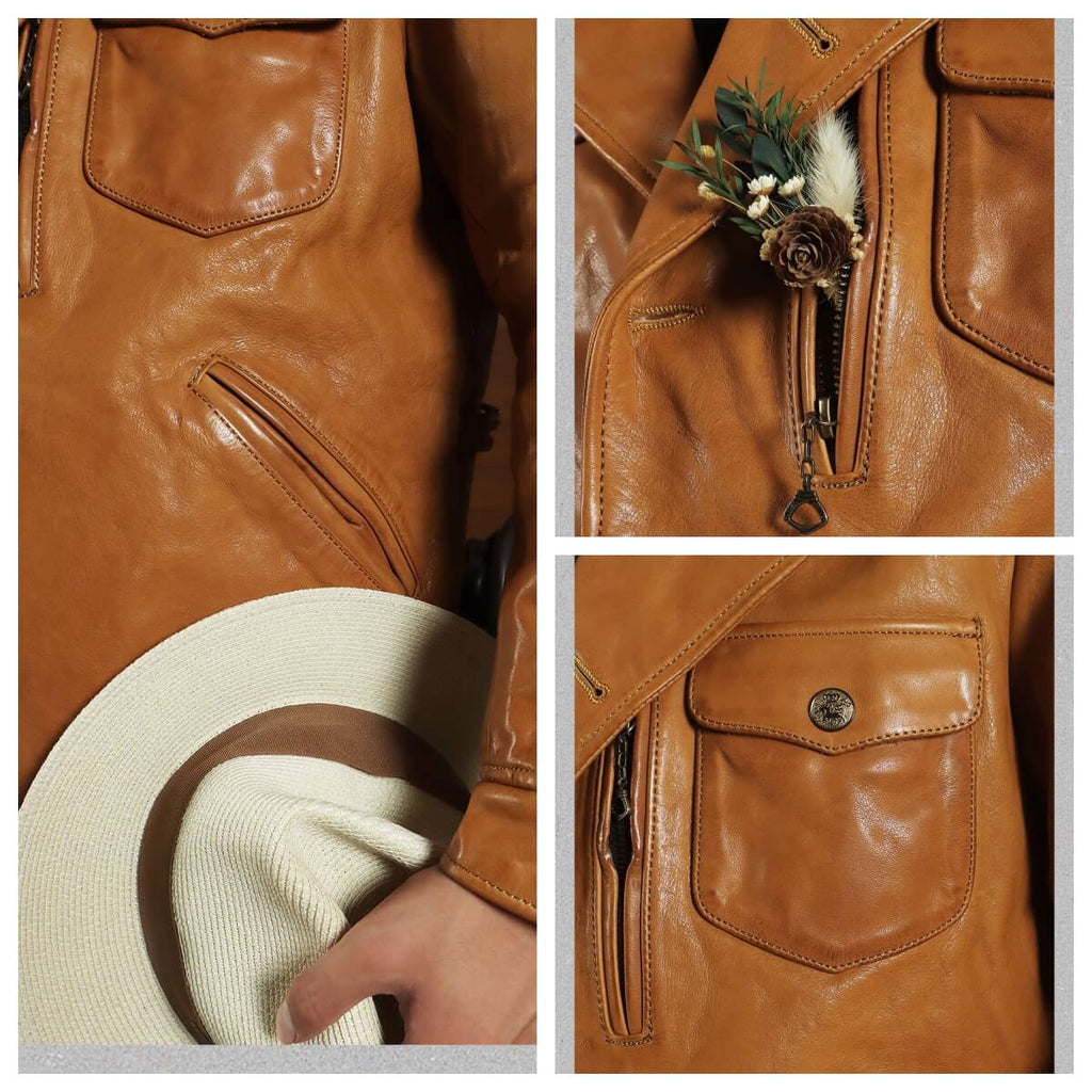 Men's Rider Leather Jacket-Libertas