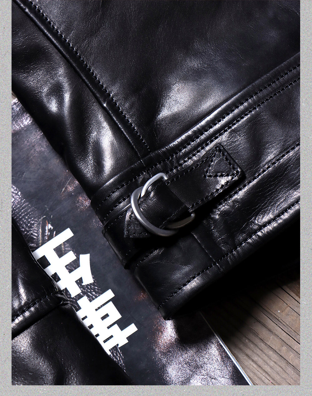 Men's Rider Leather Jacket-Obsidian