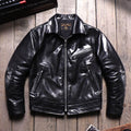 Men's Rider Leather Jacket-Obsidian