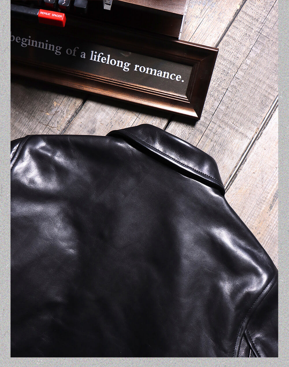 Men's Rider Leather Jacket-Obsidian