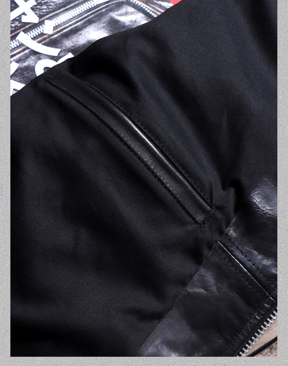 Men's Rider Leather Jacket-Obsidian