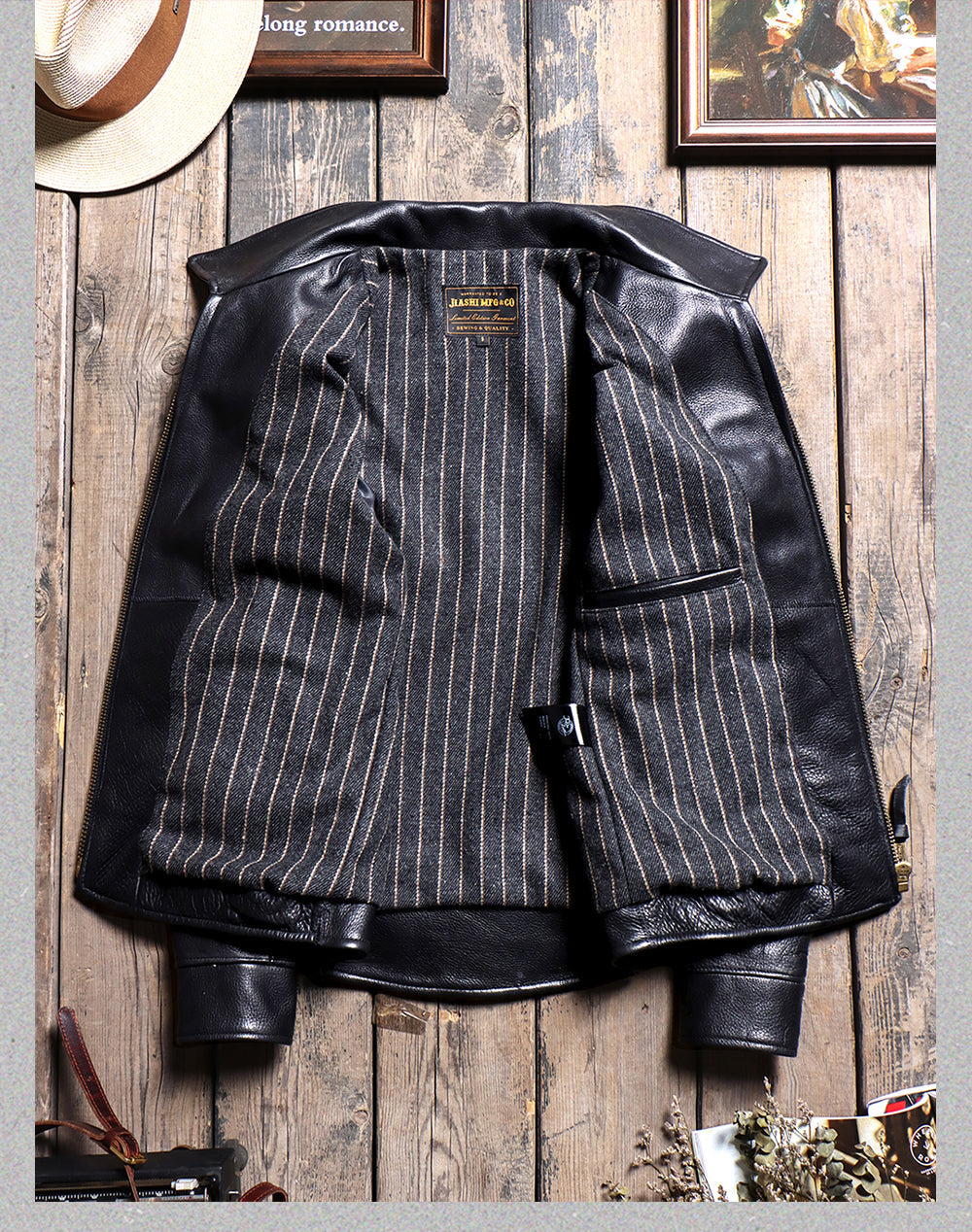 Men's Rider Leather Jacket-Essential