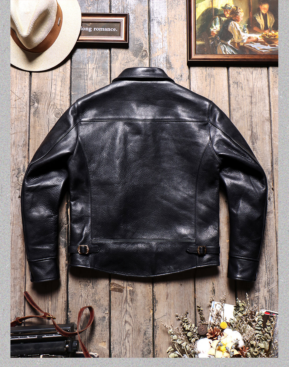 Men's Rider Leather Jacket-Essential