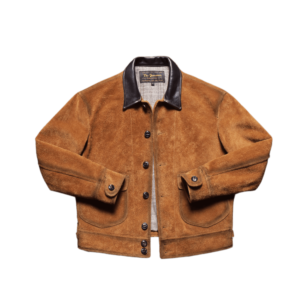 Men's Suede Western Leather Jacket-Ager