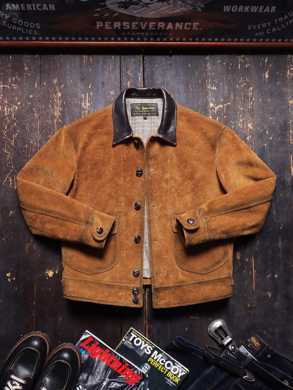 Men's Suede Western Leather Jacket-Ager