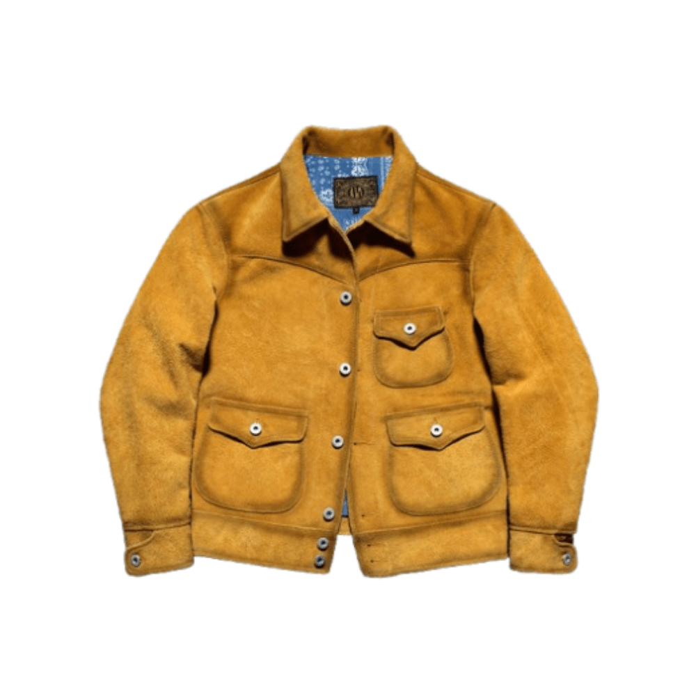 Men's Suede Western Leather Jacket-Wren