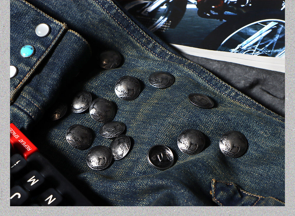 Men's Western Leather Jacket-Fuscus