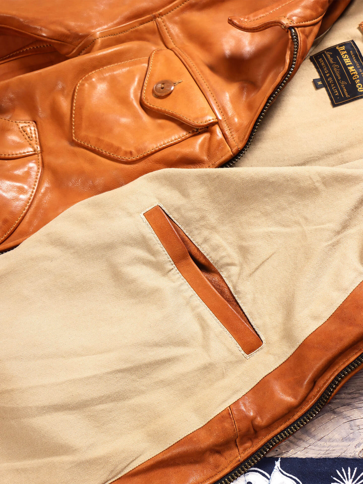 Men's Western Leather Jacket-Lobo Tan