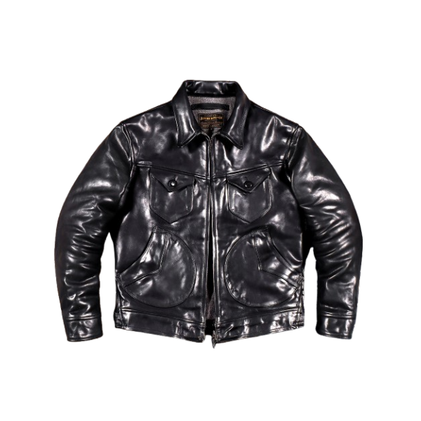 Men's Western Leather Jacket-Lobo Classic